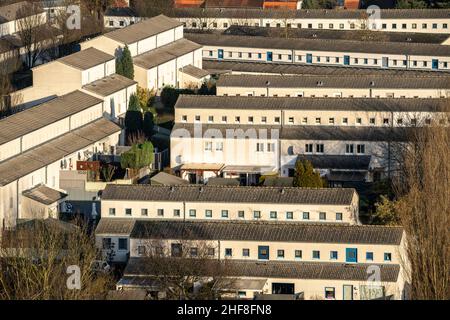 SchŸngelberg immobiliare, ex casa di collisioni, nuova area di sviluppo, dal 1993, costruita come parte dell'IBA, Gelsenkirchen, Foto Stock