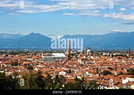 Vicenza, Italia, città dell'architetto Palladio Foto Stock