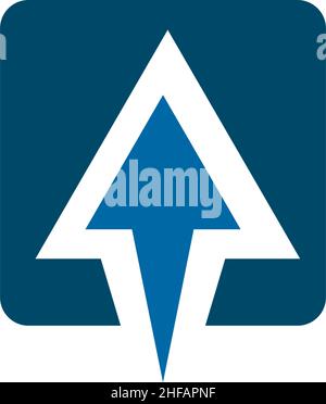 Carica icona logo disegno modello di illustrazione vettoriale Illustrazione Vettoriale