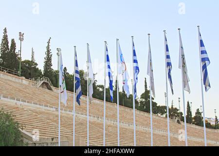 Stadio Panateneico a Arditos hill, Atene, Grecia (Kallimarmaro) Foto Stock