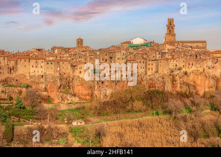 Pitigliano, Grosseto, Toscana, Italia Foto Stock