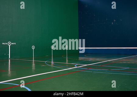 PAMPLONA, NAVARRA SPAGNA GENNAIO 13 2022: Fronton Court Foto Stock