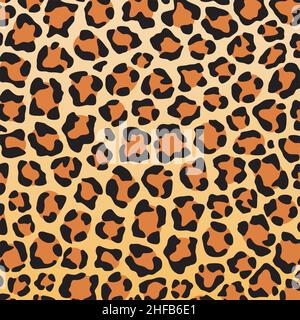 Illustrazione vettoriale dello sfondo della pelle di leopardo Illustrazione Vettoriale
