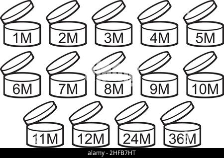 Dopo l'apertura, utilizzare le icone Illustrazione Vettoriale