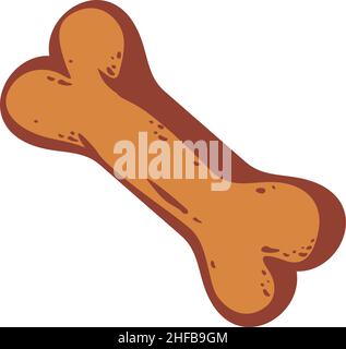 Illustrazione del vettore osseo del cane Illustrazione Vettoriale