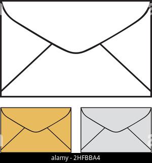 Illustrazione vettoriale della busta (posta) Illustrazione Vettoriale