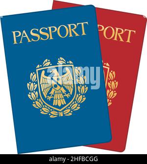 Illustrazione vettoriale dei passaporti Illustrazione Vettoriale