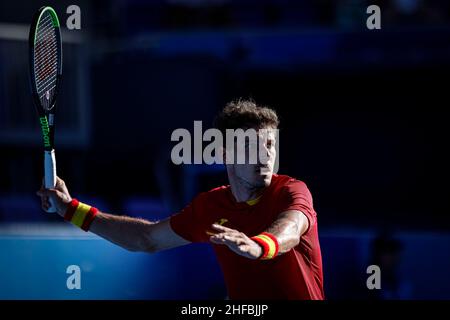 Tokyo, Giappone. 31st luglio 2021. Giochi olimpici: Partita di tennis tra Novak Djokovic e Pablo Carreño per la medaglia di bronzo all'Ariake Arena. © ABEL F. ROS Foto Stock