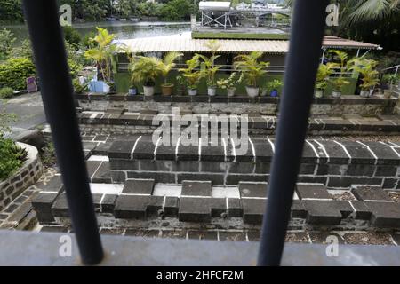 LE LAVOIR DE MAHÉBOURG, SITO HISTORIQUE ET PATRIMOINE CULTUREL Foto Stock