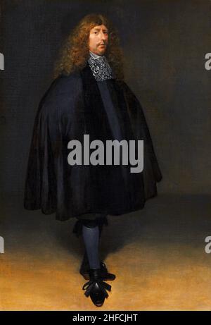 Autoritratto di Gerard ter Borch (1617-1681), olio su tela, c.. 1668 Foto Stock