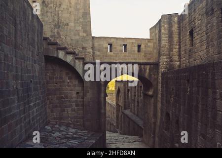 resti di kangra forte, himachal pradesh Foto Stock