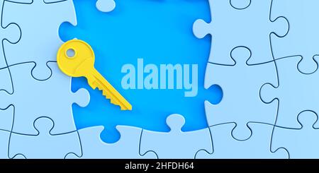 Puzzle e punti chiave Foto Stock
