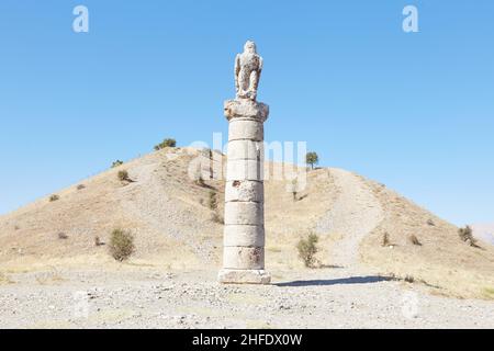 Il Tumulo di Karakus, un antico tumulo funerario in Turchia Foto Stock