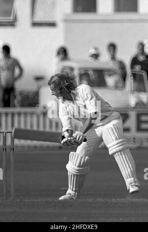 Frank Hayes batting, Worcs vs Lancs, John Player League, New Road, Worcester 3rd settembre 1978 Foto Stock