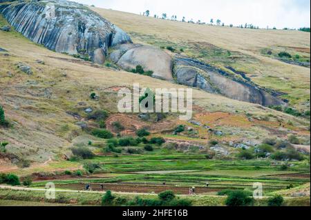 Antanananarivo è la capitale del Madagascar, nelle Highlands centrali dell’isola. Foto Stock