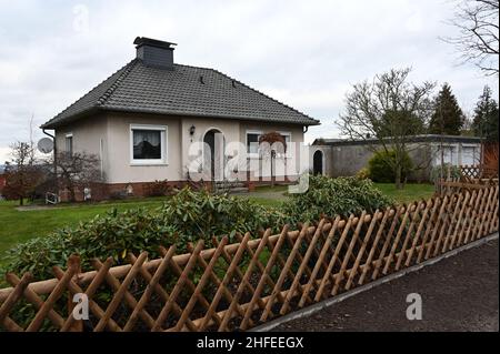 Piccolo bungalow 1960s a Stadthagen Foto Stock