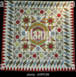 Copriletto (Stella di Betlemme Quilt), New York, c.. 1830. Foto Stock