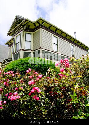 Edifici storici di Ferndale, California USA Foto Stock