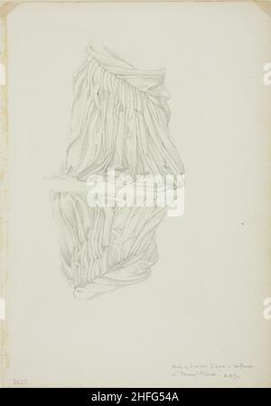 Figura drappeggiato e riflessione, studio per Mirror of Venere, c. 1873-77. Foto Stock