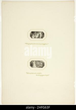 Studio per un piatto dei Trionfi di Temper, nel 1796 Royal Engagements Pocket Book, c.. 1795. Foto Stock