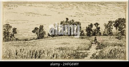 Campo di grano, 1844. Foto Stock