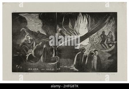 Mahna no varua ino (parla il Diavolo), della Noa Noa Suite, 1893/94, stampato e pubblicato nel 1921. Foto Stock