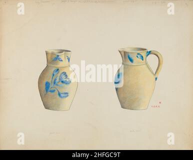 Caraffa per gres Cream, 1935/1942. Foto Stock