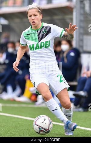 Firenze, Italia. 16th Jan 2022. Lana Clelland (Sassuolo) durante ACF Fiorentina vs US Sassuolo, partita di calcio italiana Serie A Donne a Firenze, Italia, Gennaio 16 2022 Credit: Independent Photo Agency/Alamy Live News Foto Stock