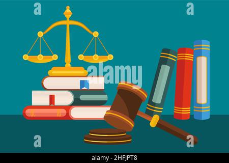 Illustrazione del giorno di avvocati piatta illustrazione del vettore. Illustrazione Vettoriale
