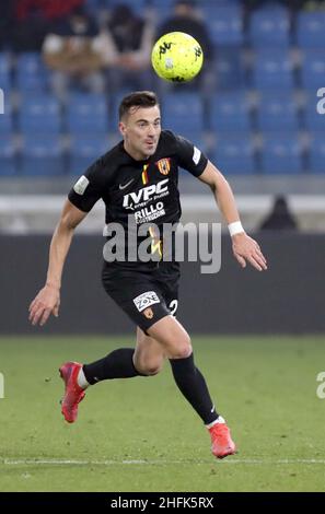 Gabriele Moncini (Benevento Calcio srl) durante il Campionato Italiano di Calcio BKT 2021/2022 - Spal vs Benevento - Ferrara, 16 gennaio 2022 Foto Stock