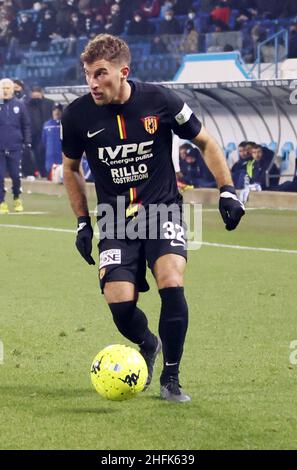 Gabriele Moncini (Benevento Calcio srl) durante il Campionato Italiano di Calcio BKT 2021/2022 - Spal vs Benevento - Ferrara, 16 gennaio 2022 Foto Stock