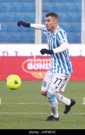 Federico Viviani (Spal) durante il Campionato Italiano di Calcio BKT 2021/2022 - Spal vs Benevento - Ferrara, 16 gennaio 2022 a Paolo Mazza s. Foto Stock
