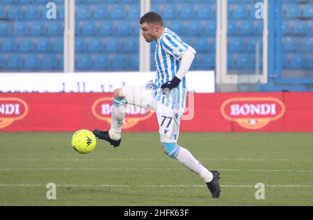 Federico Viviani (Spal) durante il Campionato Italiano di Calcio BKT 2021/2022 - Spal vs Benevento - Ferrara, 16 gennaio 2022 a Paolo Mazza s. Foto Stock