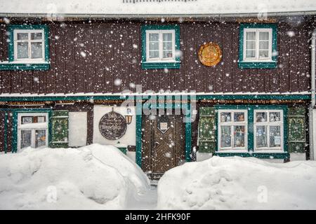 Güntersberge im Harz Secketal Winterimpressionen Foto Stock