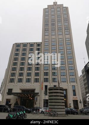 Das Ritz-Carlton Hotel am Potsdamer Platz a Berlino Foto Stock