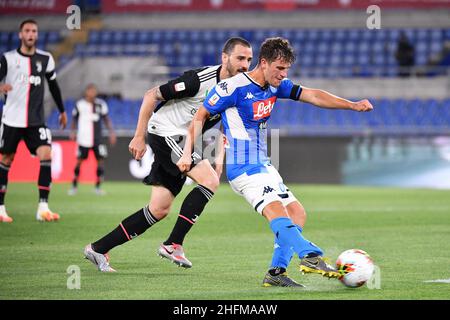 Foto Alfredo Falcone - LaPresse17/06/2020 Roma ( Italia)Sport CalcioJuventus - NapoliFiinale Coppa Italia Coca Cola 2019 2020 - Stadio Olimpico di RomaNella foto:demmePhoto Alfredo Falcone - LaPresse17/06/2020 Roma (Italia)Sport SoccerJuventus - Napolipico Italian coca cola final Match 2019 2020 - Olimpico Stadio di demme Foto Stock