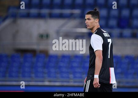 Foto Alfredo Falcone - LaPresse17/06/2020 Roma ( Italia)Sport CalcioJuventus - NapoliFiinale Coppa Italia Coca Cola 2019 2020 - Stadio Olimpico di RomaNella foto:ronaldoPhoto Alfredo Falcone - LaPresse17/06/2020 Roma (Italia)Sport SoccerJuventus - Napolipico Italiano coca cola finale Match 2019 2020 - Olimpico:lo Stadio di ronaldo Foto Stock