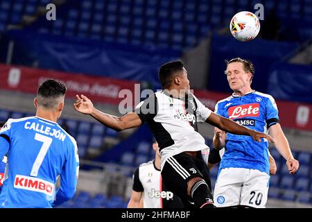 Foto Alfredo Falcone - LaPresse17/06/2020 Roma ( Italia)Sport CalcioJuventus - NapoliFiinale Coppa Italia Coca Cola 2019 2020 - Stadio Olimpico di RomaNella foto:ZielinskiPhoto Alfredo Falcone - LaPresse17/06/2020 Roma (Italia)Sport SoccerJuventus - NapoliItaliano coca cola coppa finale Match 2019 2020 - Olimpico lo Stadio di Rominskij Foto Stock