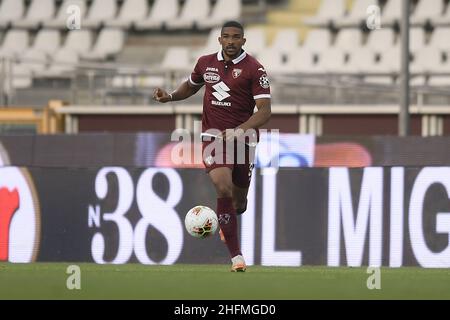 LaPresse - Fabio Ferrari 30 giugno 2020 Torino, Italia sport calcio ESCLUSIVO TORINO FC Torino FC vs S.S.Lazio - Campionato Italiano Calcio League A TIM 2019/2020 - Stadio Olimpico Grande Torino. Nella foto:Bremer Gleison (Torino FC); Foto Stock