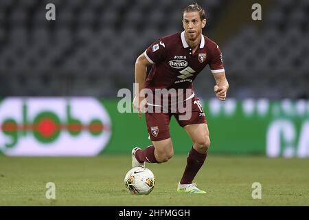 LaPresse - Fabio Ferrari 30 giugno 2020 Torino, Italia sport calcio ESCLUSIVO TORINO FC Torino FC vs S.S.Lazio - Campionato Italiano Calcio League A TIM 2019/2020 - Stadio Olimpico Grande Torino. Nella foto:Cristian Ansaldi (Torino FC); Foto Stock