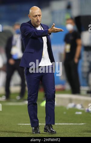 LaPresse/Filippo Rubin 1 luglio 2020 Ferrara (Italia) Sport Soccer Spal vs Milan - Campionato Italiano Calcio League A 2019/2020 - Stadio "Paolo Mazza" nella foto: Massimo Mutarelli Foto Stock