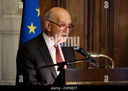 Mauro Scrobogna /LaPresse 03 luglio 2020&#xa0; Roma, Italia Camera dei rappresentanti politici - rapporto annuale ISTAT nella foto:Presidente Istat Carlo Blangiardo Foto Stock