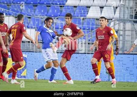 Fabio Rossi/AS Roma/LaPresse 11/07/2020 Brescia (Italia) Sport Soccer Brescia-Roma Campionato Italiano Calcio Serie A Tim 2019/2020 - Stadio Rigamonti nella foto: Foto Stock