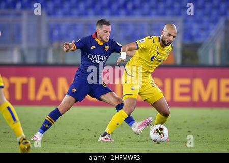 Fabio Rossi/AS Roma/LaPresse 15/07/2020 Roma (Italia) Sport Soccer Roma-Verona Campionato Italiano Calcio Serie A Tim 2019/2020 - Stadio Olimpico nella foto: Foto Stock