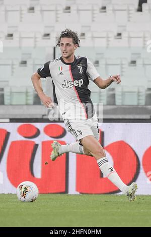 Marco Alpozzi/LaPresse 20 luglio 2020 Torino, Italia sport soccer Juventus vs Lazio - Campionato Italiano Calcio League A TIM 2019/2020 - Stadio Allianz nella foto: Adrien Rabiot (Juventus F.C.); Foto Stock