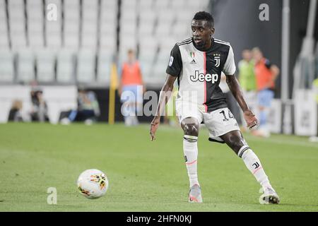 Marco Alpozzi/LaPresse 20 luglio 2020 Torino, Italia sport soccer Juventus vs Lazio - Campionato Italiano Calcio League A TIM 2019/2020 - Stadio Allianz nella foto: Blaise Materidi (Juventus F.C.); Foto Stock