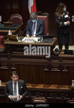 Foto Claudio Peri/LaPresse/POOL Ansa29-07-2020 Roma, ItaliaPoliticaIl Presidente del Consiglio, Giuseppe Conte, ha detto al Senato il 28 luglio le comunicazioni sulle prestazioni inziative in relazione all&#x2019;emergenza epidemiologica da Covid-19. Oggi &#xe8; intervento alla Camera.nella Foto Giuseppe ContePhoto Claudio Peri/LaPresse/POOL AnsaLuglio 29, 2020&#xa0;Roma, ItalyPoliticsil primo Ministro italiano, Giuseppe Conte, ha tenuto un discorso sull'emergenza Covid19 in Italia&#x2019;s ParliamentIn foto: Giuseppe Conte Foto Stock