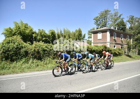 LaPresse - Fabio Ferrari Agosto, 05 2020 Milano (Italia) Sport Cycling 101 Edizione Milano Torino 2020 - da Milano a Torino - 198 km nella foto: Durante la gara. Foto Stock