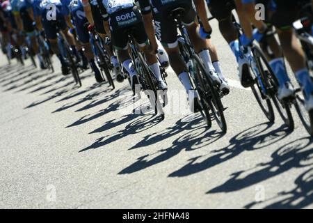 LaPresse - Fabio Ferrari Agosto, 05 2020 Milano (Italia) Sport Cycling 101 Edizione Milano Torino 2020 - da Milano a Torino - 198 km nella foto: Durante la gara. Foto Stock