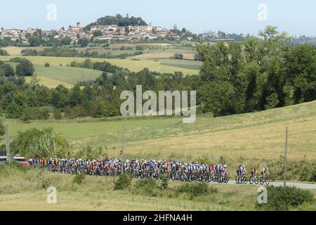 LaPresse - Fabio Ferrari Agosto, 05 2020 Milano (Italia) Sport Cycling 101 Edizione Milano Torino 2020 - da Milano a Torino - 198 km nella foto: Durante la gara. Foto Stock